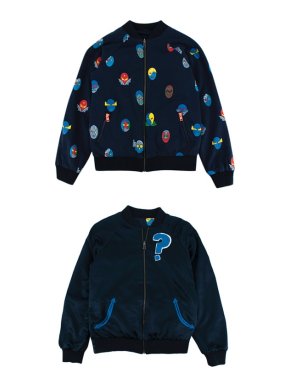 Stella McCartney Reversible Navy Superhero Bomber Jacket