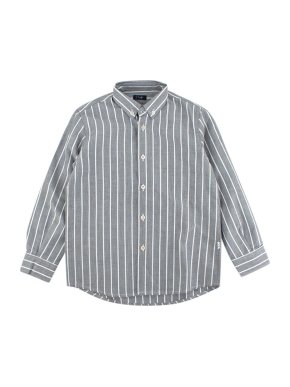 Il Gufo Grey & White Striped Shirt