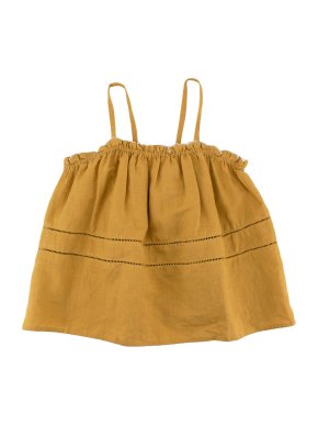 Caramel Gold  Scalloped Edge Top