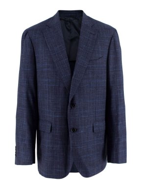 Boggi Navy Summerweight Linen Blend Blazer