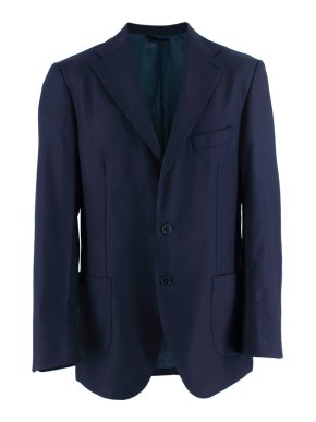 Boggi Navy Wool Single Breasted Blazer