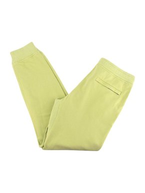 Stone Island Lime Green Cotton Jersey Sweat Pants