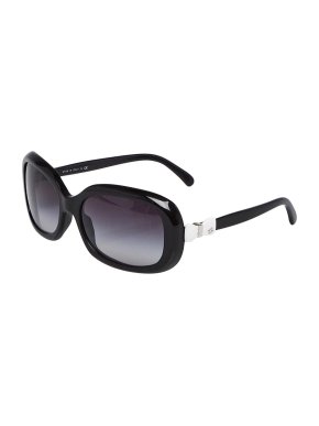 Chanel Bow Applique Black Sunglasses