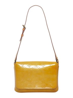 Louis Vuitton Vintage Yellow Monogram Vernis Thompson Street Bag