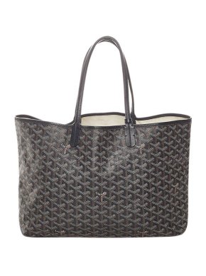 Goyard Black & Grey Canvas Saint Louis PM Tote Bag