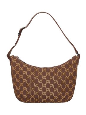 Gucci Vintage GG Monogram Canvas Baguette