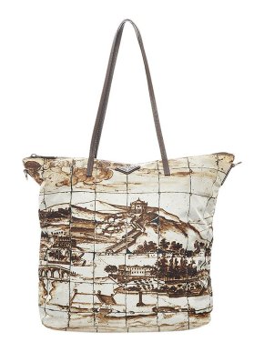 Prada Printed Nylon Tessuto Tote Bag