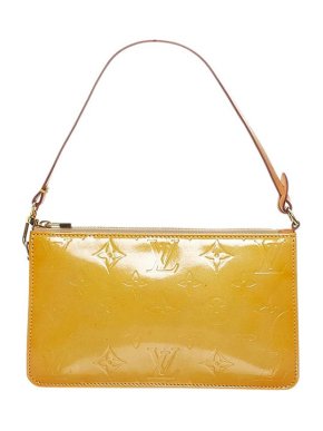 Louis Vuitton Yellow Monogram Vernis Lexington Pochette Bag
