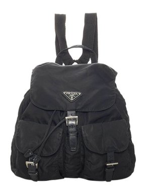 Prada Black Nylon Tessuto Backpack
