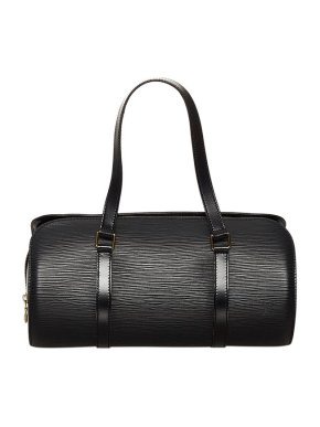 Louis Vuitton Black Epi Leather Soufflot Bag