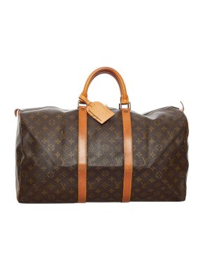 Louis Vuitton Monogram Canvas Keepall 50 Weekend Bag