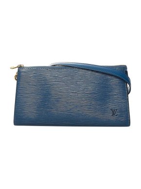 Louis Vuitton Blue Epi Leather Pochette Bag