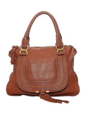 Chloe Brown Leather Medium Marcie Bag