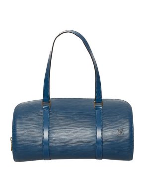 Louis Vuitton Vintage Blue Epi Leather Soufflot Bag
