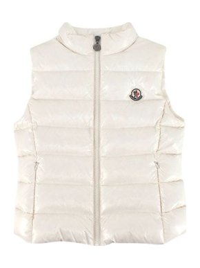 Moncler Ivory Quilted Padded Zip Up Gilet