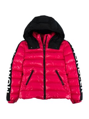 Moncler Vibrant Pink Hooded Down Jacket