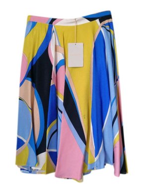 Emilio Pucci Multicolour Silk-Blend Skater Skirt