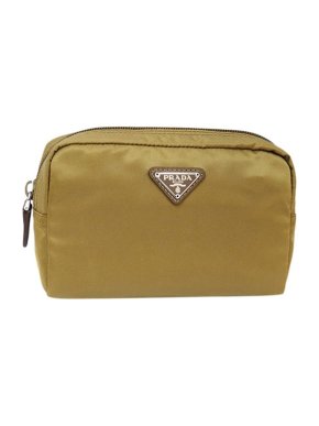 Prada Olive Nylon Pouch
