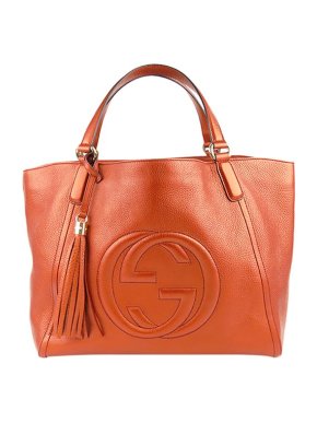 Gucci Caramel Leather Soho Disco Tote Bag