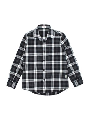 Il Gufo Black Plaid Shirt