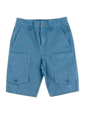 Stella McCartney Blue Cotton Drill Cargo Shorts