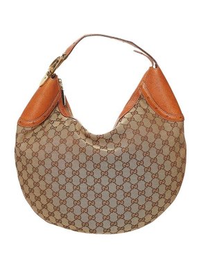 Gucci Vintage GG Canvas Hobo Bag