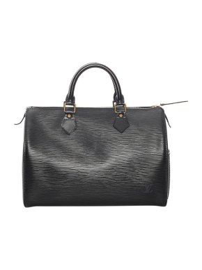 Louis Vuitton Black Epi Leather Speedy 30 Bag