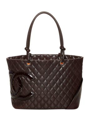 Chanel Vintage Black Cambon Ligne Tote Bag