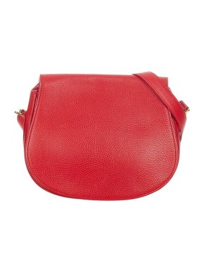 Vintage Red Leather Must de Cartier Leather Bag