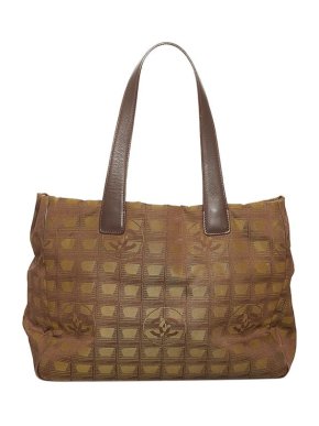 Chanel Brown Nylon New Travel Line Tote Bag