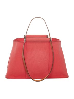 Hermes Coral Canvas Cabag Elan Tote Bag