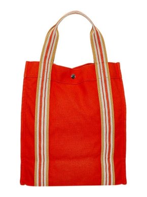 Hermes Vintage Red Fourre Tout Cabas Tote Bag