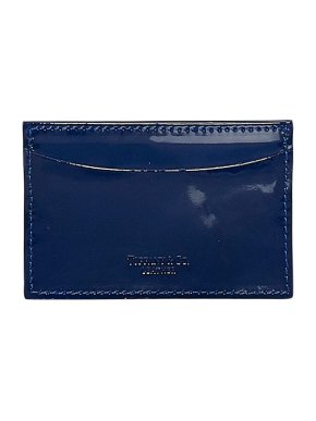 Tiffany & Co. Blue Patent Leather Cardholder