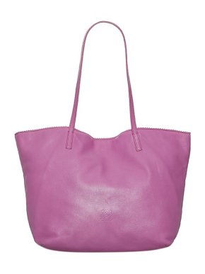 Loewe Pink Leather Tote Bag