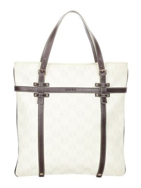 Loewe Vintage Ivory Anagram PVC Tote Bag
