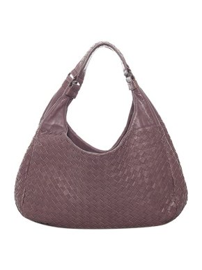 Bottega Veneta Mauve Intrecciato Leather Campana Hobo Bag