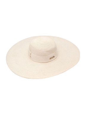 Balmain Pale Straw Wide-Brim Hat