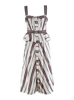 Anna Mason Striped Cotton Sun Dress