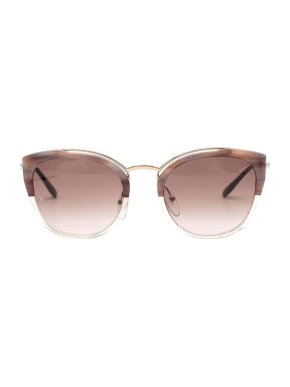 Prada Lilac Acetate & Gold-Tone Metal Cat Eye Sunglasses