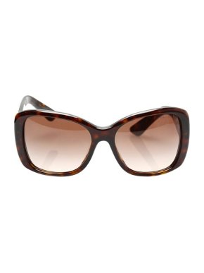 Prada Dark Havana Square Oversize Sunglasses