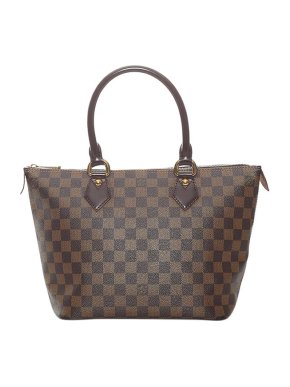 Louis Vuitton Damier Ebene Canvas Saleya PM Tote Bag