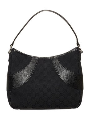 Gucci Black GG Monogram Canvas Bag