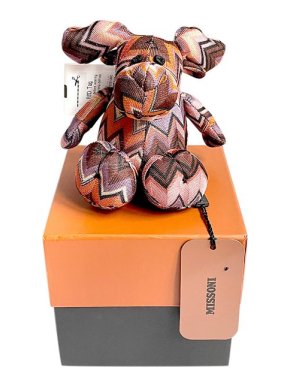 Missoni Orange & Black Chevron Knit Elephant