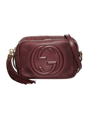 Gucci Burgundy Leather Soho Disco Camera Bag