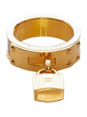 Hermes Loop Charms Cadenas Scarf Ring GHW