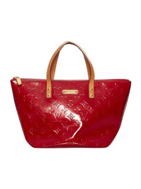Louis Vuitton Red Vernis Bellevue PM Tote Bag