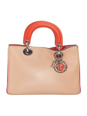 Vintage Tricolour Leather Diorissimo Bag
