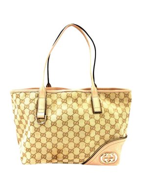 Gucci Vintage GG Monogram Canvas Britt Tote Bag