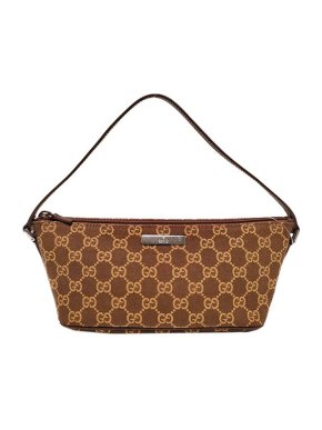 Gucci Vintage GG Monogram Canvas Boat Baguette