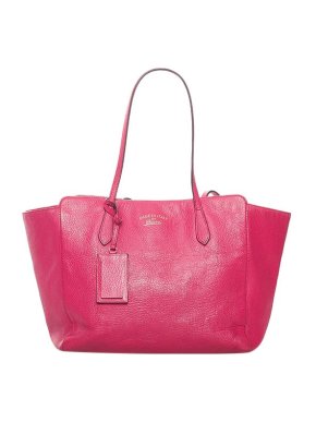 Gucci Pink Leather Swing Tote Bag